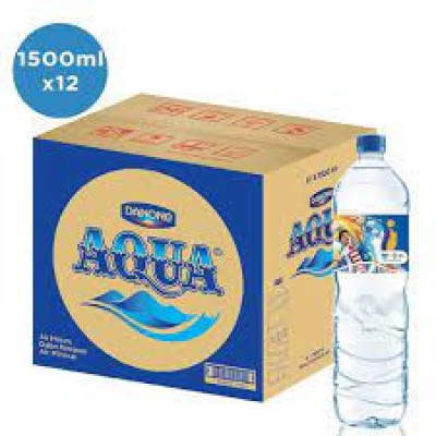 OR2126 - Aqua Botol Besar 1500 ml (1 kotak = 12 botol) 